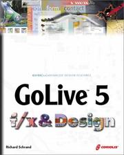 Cover of: GoLive 5 f/x and Design by Richard Schrand