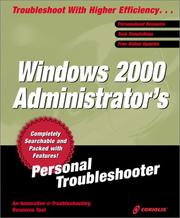 Cover of: Windows 2000 Administrator's Personal Troubleshooter