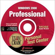 Cover of: Windows 2000 Professional Exam Cram Personal Test Center (Jewelcase) by Gene Rosenacker