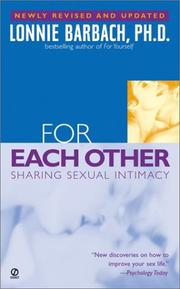 Cover of: For each other by Lonnie Barbach, Lonnie Barbach