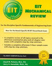 Cover of: EIT Mechanical Review: For the Discipline Specific Fundamentals of Engineering Exam (Engineering Press at OUP)