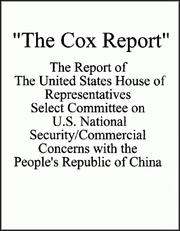 Cover of: The Cox Report - China and National Security