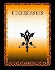 Cover of: Ecclesiastes by Douay, Rheims, Challoner