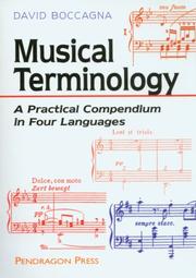 Cover of: Musical Terminology by David L. Boccagna