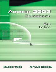 Cover of: Access 2003 Guidebook for Office XP (5th Edition) | Maggie Trigg
