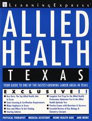 Cover of: Allied Health: Texas