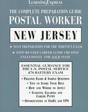 Cover of: Postal Worker New Jersey (Learning Express Civil Service Library New Jersey)