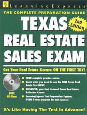 Cover of: Texas Real Estate Sales, Second Edition by 