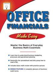 Cover of: Office Financials Made Easy: An Introduction and Guide to Office Financials