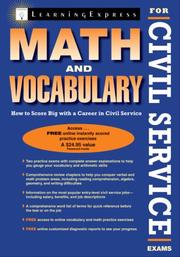 Cover of: Math and Vocabulary for Civil Service Exams