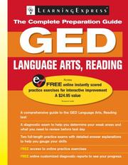 Cover of: GED Language Arts, Reading