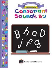 Cover of: Consonant Sounds B-J Workbook