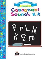Cover of: Consonant Sounds K-R Workbook
