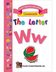 Cover of: The Letter W Easy Reader by SUSAN B. BRUCKNER