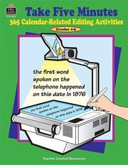 Cover of: Take Five Minutes:  365 Calendar-Related Editing Activities