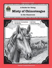 Cover of: A Guide for Using Misty of Chincoteague in the Classroom