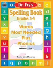 Cover of: Spelling Book, Level 3-4 by Dr. Fry