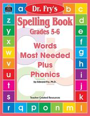 Cover of: Spelling Book, Level 5-6 by Dr. Fry