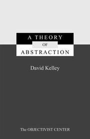 Cover of: A Theory of Abstraction