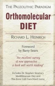 Cover of: Orthomolecular Diet: The Paleolithic Paradigm