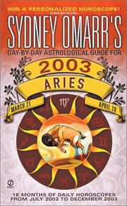 Sydney Omarr's Day-by-Day Astrological Guide for the Year 2003 by Sydney Omarr
