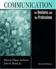 Cover of: Communication for Business and the Professions