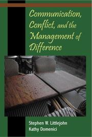 Cover of: Communication, Conflict, and the Management of Difference