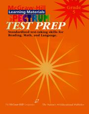 Cover of: Spectrum Test Prep: Grade 5 (McGraw-Hill Learning Materials Spectrum)