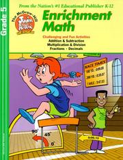Cover of Enrichment Math Grade 5 (Junior Academic Series) by mcgraw-hill