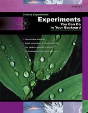 Cover of: Experiments You Can Do in Your Backyard
