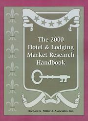 Cover of: The 2000 Hotel & Lodging Market Research Handbook