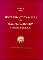 Cover of: PUB 229 Sight Reduction Tables for Marine Navigation, Volume 2: Latitudes15Â° - 30Â°, Inclusive