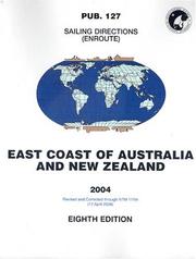 Cover of: PUB127, 2004 Sailing Directions (Enroute) - East Coast of Australia and New Zealand (8th Edition)