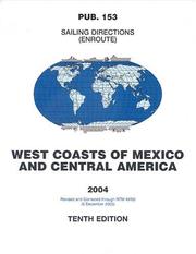 Cover of: PUB153 Sailing Directions: Enroute, 2004 West Coasts of Mexico & Central America (10th Edition)