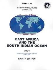 Cover of: PUB171 Sailing Directions: Enroute, 2004 East Africa & South Indian Ocean (8th Edition)