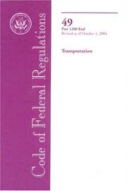 Cover of: 2004 CFR Title 49 by GPO