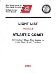 Cover of: 2005 Light List, Vol. 2: Atlantic Coast (New Jersey to Little River, South Carolina)