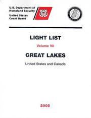 Cover of: 2005 Light List, Vol. 7: Great Lakes (US & Canada)