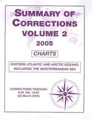 Cover of: 2005 Summary of Corrections, Vol. 2: Eastern Atlantic and Arctic Oceans, Including the Mediterranean Sea