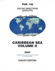 Cover of: PUB 148 Sailing Directions: Enroute, 2004 Caribbean Sea Volume II (8th Edition)