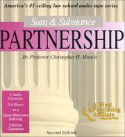 Cover of: Sum & Substance: Partnership (The "Outstanding Professor" Audio Tape Series)