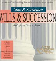 Cover of: Sum & Substance: Wills & Succession