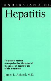 Understanding Hepatitis by James L. Achord