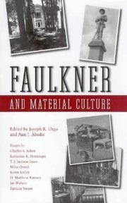 Cover of: Faulkner And Material Culture by 