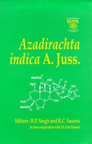 Cover of: Azadirachta Indica A. Juss. by R. P. Singh