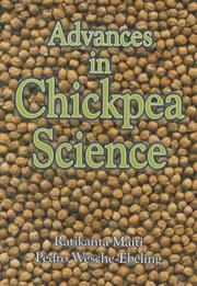 Cover of: Advances in Chickpea Science