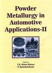 Cover of: Powder Metallurgy in Automotive Applications-II