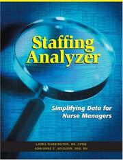 Cover of: Staffing Analyzer by Adrianne E. Avillion