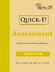 Cover of: Quick-E: Assessment & Physical Exam Nursing Reference (Quick E)
