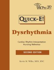 Cover of: Quick-E: Dysrhythmia: Cardiac Rhythm Interpretation Nursing Reference (Quick E)